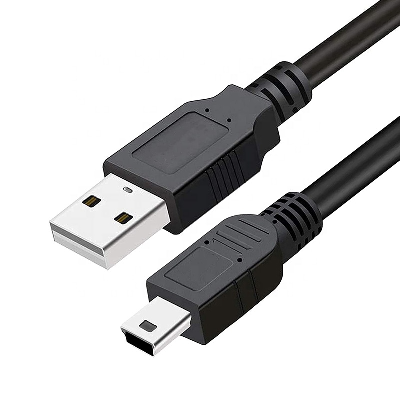 Cable de carga de datos USB 2,0, Cable largo USB 2,0 tipo A Mini USB mini-b Mini B de 5 pines