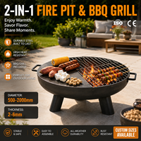Barbecue au charbon de bois robuste pour la maison, grand réchaud portable multifonctionnel pour terrasse et jardin