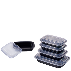 Vente chaude Emballage Micro-ondes Clair Sûr En Plastique Rectangle Jetable Biodégradable PP Récipient Alimentaire - Product Image 4