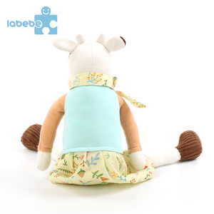 cuddly bull design rabbit nuevo estilo familia animal plush doll fabric doll cartoon baby soft stuffed toy - Product Image 3
