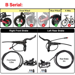 Freno de Disco Hidráulico NUTT para Patinete Eléctrico 140 160mm <span class=keywords><strong>B</strong></span> C, Cable de Corte de Corriente, Rotor HS1, Freno para Bicicleta Zero 10X 11X KUGOO G1 - Product Image 3