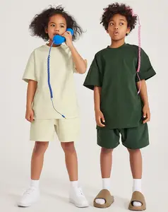 Children's Spring Summer Series Earth Color Children's Shorts Street Fashion Brand Sportswear