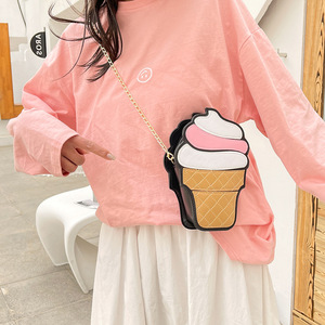 Novità Cartoon per bambini gelato Cupcake Mini borse in pelle piccola catena a <span class=keywords><strong>tracolla</strong></span> <span class=keywords><strong>borsa</strong></span> a <span class=keywords><strong>tracolla</strong></span> - Product Image 3