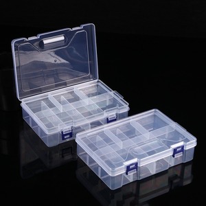 Double Layer 8 Compartment Transparent Storage <b>Box</b> With Dividers <b>For</b> Jewelry <b>Tools</b> Parts Plastic Organizer Desktop Container - Product Image 2