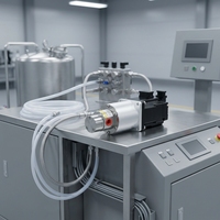 Pompe à engrenages magnétique miniature 316L, pompe à diaphragme 5 bars pour transfert de fluides, intégration d'appareils électroménagers