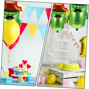 2 unids/set alta calidad Fiesta Mexicana tema Fiesta decoración gigante Cactus patrón Brasil carnaval suministros Cinco De Mayo globos - Product Image 2