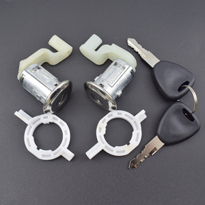 Cilindro de cerradura de puerta con 2 llaves, izquierda/derecha (LH/RH) para <span class=keywords><strong>Renault</strong></span> <span class=keywords><strong>Clio</strong></span> 1998-2005 y Megane, Scenic, Master, Thalia - Product Image 5