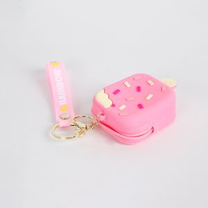 Simpatici cartoni animati in PVC con cerniera per <span class=keywords><strong>portamonete</strong></span> in stile straniero in diagonale da bambina con motivo a forma di caramella - Product Image 5