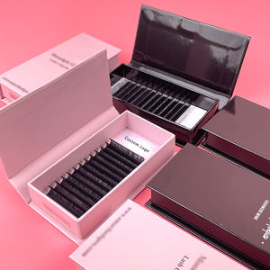 Наращивание ресниц GEMERRY Cashmere Mink 0.03 0.05 Mega Volume, индивидуальные ресницы, матовый черный, веганские, без жестокости к животным - Product Image 2