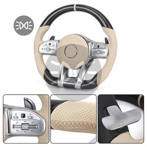 <span class=keywords><strong>Volant</strong></span> Lenkrad en cuir demi-perforé personnalisé <span class=keywords><strong>Volant</strong></span> en carbone pour <span class=keywords><strong>Mercedes</strong></span> CLC C207 <span class=keywords><strong>W208</strong></span> W117 X247 <span class=keywords><strong>CLK</strong></span> W177 Gls X166 AMG - Product Image 4