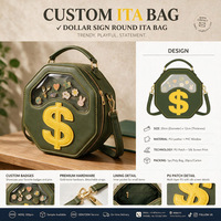 Fournisseur de sacs Ita personnalisés à faible MOQ, sac à bandoulière ItaBag avec broderie et impression en relief, sac à main