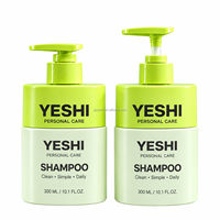 Bouteille pompe ovale vide en plastique PET 300 ml (10,1 oz) rechargeable pour shampoing, après-shampoing, gel douche, lotion – Personnalisation OEM
