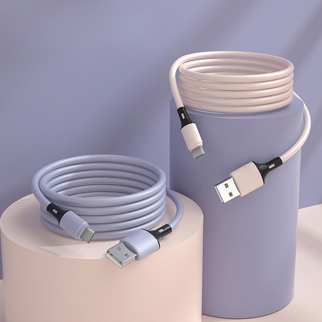 New Design Charging Cable Organizing Type C Micro USB Easy Coil Charging Cable for iPhone Android Phone