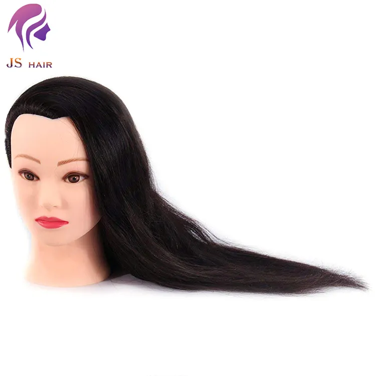 100% human hair styling heads toy model dolls for practice hairstyling training mannequin head