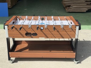 <span class=keywords><strong>Table</strong></span> de jeu multifonction 5-en-1 pivotante sur mesure de 1,65 m (billard, <span class=keywords><strong>football</strong></span>, hockey, tennis, bureau d'étude) avec roulettes et étagère de rangement – Vente en gros - Product Image 3