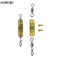 HIRISI Karpfenangel-Zubehör 3-teiliges Sicherheits-Bleiclips-Set mit QC-Wirbel und Verschluss für Karpfenrig und Karpfenangeln