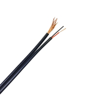 Câble d'extension électrique en cuivre PVC RG6 11 CATV pour caméra de sécurité CCTV avec alimentation coaxiale Siamese RG59+2C