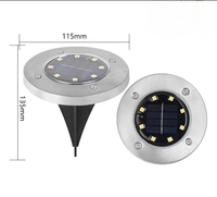 Lampu Taman LED Tenaga Surya untuk Luar Ruangan, Lampu Tanam untuk Jalur Taman, Lampu Dek Lantai Tenaga Surya, Lampu Rumput, Lampu Lanskap LED