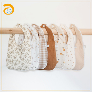 Nouveauté : Bavoirs Bébé en Gaze de Coton Douce à <span class=keywords><strong>6</strong></span> Couches, Très Absorbants, Serviette Anti-Bave pour Nouveau-né, Bavoir d'Alimentation pour Nourrisson, Motif Dessin Animé Adorable - Product Image 5