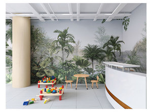 <span class=keywords><strong>Papier</strong></span> <span class=keywords><strong>peint</strong></span> moderne tropical personnalisable avec installation autocollante, imperméable pour les murs du salon, du canapé et de la chambre à coucher - Product Image 6