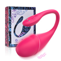 Dolphin GM-496 Vibrateur Féminin à 9 Fréquences, Entièrement Revêtu, Télécommande sans Fil via Application, pour Masturbation et Stimulation, Étanche IPX7