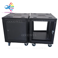 Racks de transport empilables 19'' 2U 3U 4U 5U 6U 8U 10U avec couvercle coulissant et porte coulissante pour amplificateurs