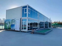 Maison conteneur détachable préfabriquée, bâtiment modulaire portable pour dortoir et bureau sur chantier