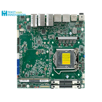 Motherboard Mini ITX DFI CS181-H310 CS181-Q370 untuk Prosesor Intel Core Generasi ke-8/ke-9, 2xDDR4 64GB, Multi-Layar, Resolusi 4K/2K