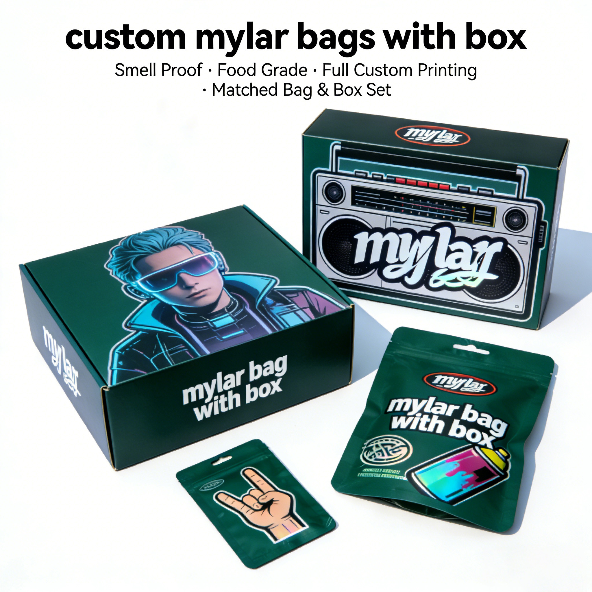 Mylar Bag with Box