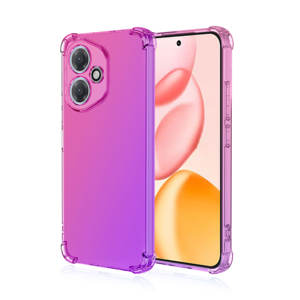 4 copertura ad angolo per 400 d'onore chiaro antiurto morbido Tpu <span class=keywords><strong>arcobaleno</strong></span> gradiente di colore doppio graduale <span class=keywords><strong>con</strong></span> Airbag custodia del telefono - Product Image 1