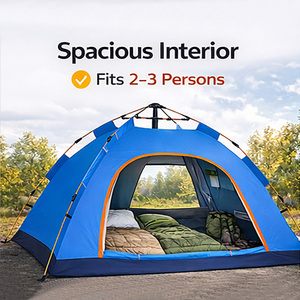 <span class=keywords><strong>Tente</strong></span> de camping dôme automatique portable ultralégère et imperméable pour <span class=keywords><strong>1</strong></span>-<span class=keywords><strong>2</strong></span> personnes, idéale pour les voyages en extérieur - Product Image 6