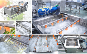 <span class=keywords><strong>Machine</strong></span> compacte de découpe et de lavage de légumes pour laitue, chou, oignon, courgette (hachage, émincissement, dés) avec fonction de nettoyage - Product Image 3