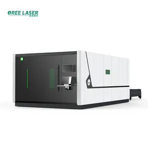 Fiber Laser Snijmachine Voor Ijzer Staal Aluminium Koperen Plaat Lasersnijder 3000W