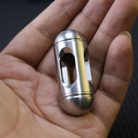 Nouveau jouet anti-stress EDC ovale en acier inoxydable, marque Yaoyao Le Clapping Bead, avec perles lumineuses