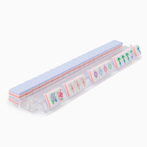 Jeu de tuiles de mahjong américain moderne en acrylique/mélamine personnalisé avec options rouge et violet pour 4 joueurs - Product Image 2