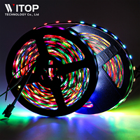 5050 WS2811 Pixel IP20 IP65 IP67 IP68 DC24V Adressable Couleur RVB RGBW 144 Leds Bande LED Flexible 12V