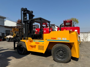 <b>Used</b> Vigoshop TCM FD160 16 Ton Forklift with Diesel Engine Solid Tires Two/Three Stage Mast Good Condition High Quality for Sale - Product Image 3