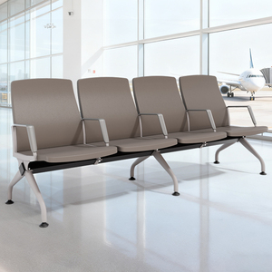 Modern Customizable <strong>Metal</strong> Rectangular Waiting <strong>Bench</strong> for Airport Hotel Hospital School &amp; Mall Use Made in China - Product Image 2