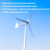 Éolienne à grande échelle commerciale 3KW 48v 96v Système pour centrale électrique et projets énergétiques commerciaux