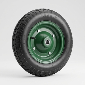 Rueda Neumática de Goma 3.50-7 con Llanta Metálica Verde para Carretillas <span class=keywords><strong>y</strong></span> Carros de Mano, Mercados de Turquía <span class=keywords><strong>y</strong></span> Jordania - Product Image 1