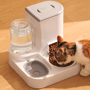 Distributeur automatique d'eau et de nourriture pour animaux domestiques, grande capacité, antidérapant, 2 <span class=keywords><strong>en</strong></span> 1, écologique, <span class=keywords><strong>en</strong></span> PP, moderne, étanche, pour chats et chiens - Product Image 1