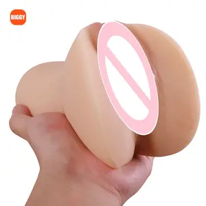 Alat Bantu Seks Pria Aircraft Cup Masturbator Oral Vagina Real Pussy Silikon Alami Bertekstur Gemuk Mainan Seks Dewasa Pussy Toys Sax Anus Dolls - Product Image 1