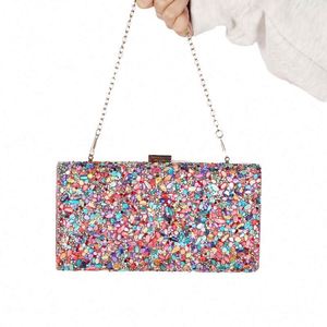 Luxury Ostrich Feather Party Evening Bag Women <b>Clutch</b> <b>Wedding</b> Purse and Handbag Small Chain Design Bag - Product Image 3