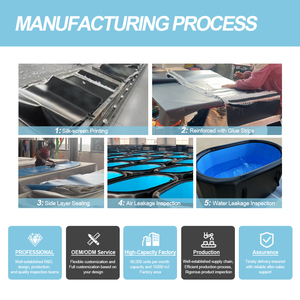 Bañera de Hidromasaje Inflable <span class=keywords><strong>Cuadrada</strong></span> de PVC de Primera Calidad, Piscina de Inmersión Fría Sobre el Suelo con Función de Terapia de Spa - Product Image 6