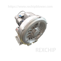 Souffleur annulaire haute pression monophasé 220V 1,5 kW/1,75 kW, pompe à air à canal latéral pour l'industrie