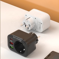 Adaptateur secteur USB 2A 1C, extension de prise murale, chargeur rapide 36W, adaptateur secteur EU, 2 ports USB, prise multifonctionnelle, rallonge de prise