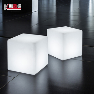 Tabouret de bar, chaise de bar, 16 LED RGB, boîte de nuit, batterie rechargeable, étanche IP65, <span class=keywords><strong>table</strong></span> cube LED, siège cube LED - Product Image 1