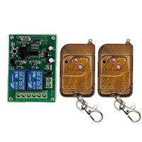 Relais DC12V, interrupteur commandé par récepteur RC, 433 MHz pour porte de garage