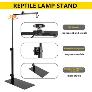 UVB E27 Pet <span class=keywords><strong>Tortue</strong></span> Chauffage <span class=keywords><strong>Lampe</strong></span> Titulaire Reptile Ampoule <span class=keywords><strong>Support</strong></span> Abat-Jour Émission pour Boîte D'alimentation pour <span class=keywords><strong>Tortue</strong></span> Amphibiens Soins - Product Image 5