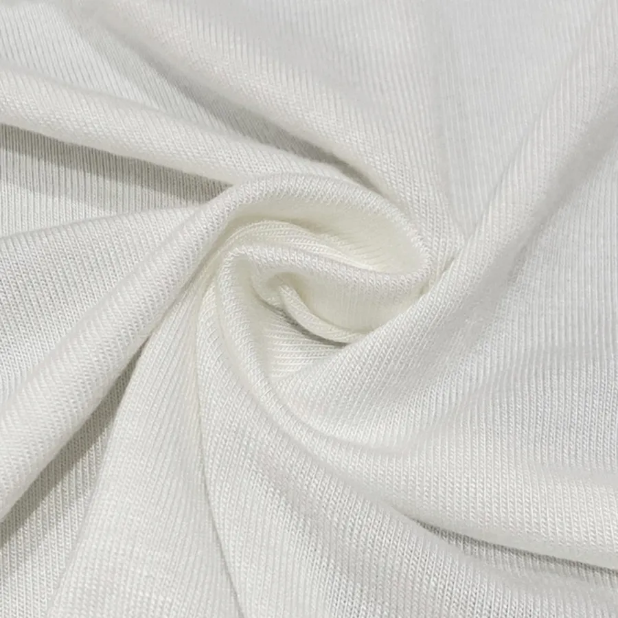 Wholesale Anti-Bacterial Eco-Friendly 95% Bamboo 5% Spandex Knitted Stretch Single Jersey Fabric Boys Loungewear T-shirts
